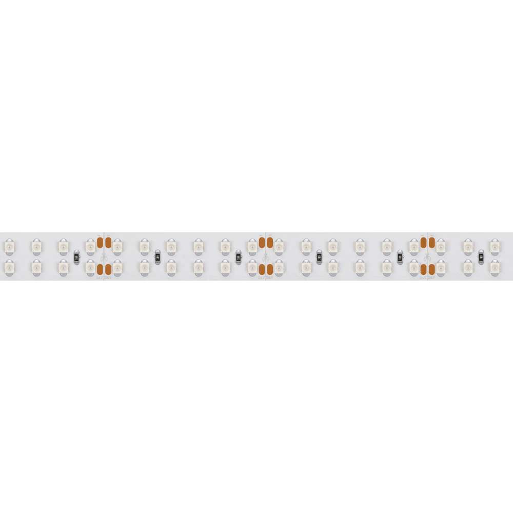 Светодиодная лента RT 2-5000 24V Yellow 2x2 (3528, 1200 LED, LUX) (Arlight, 19.2 Вт/м, IP20) 008774