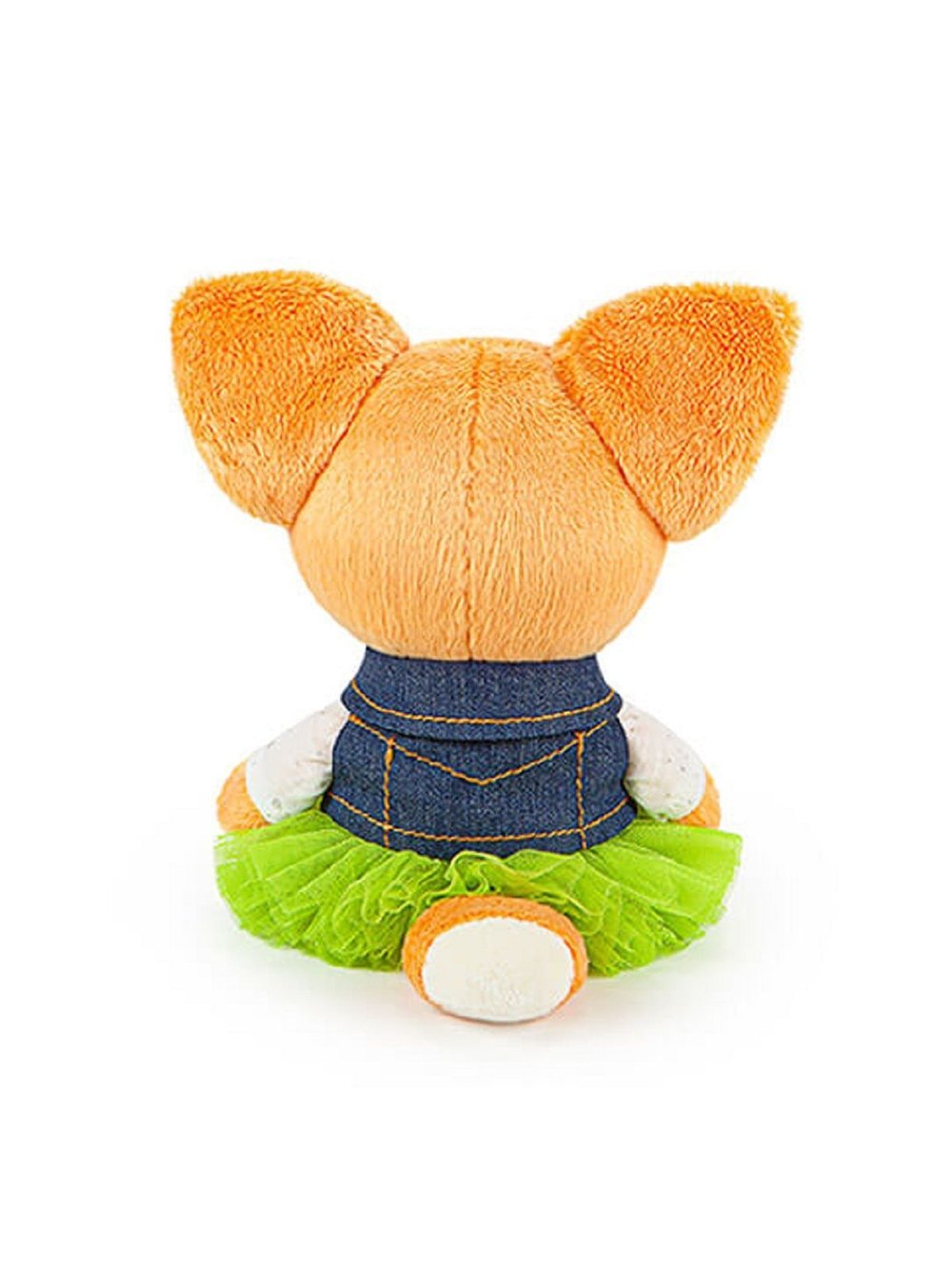 Мягкая игрушка Лисичка Лика в юбке и безрукавке 15см