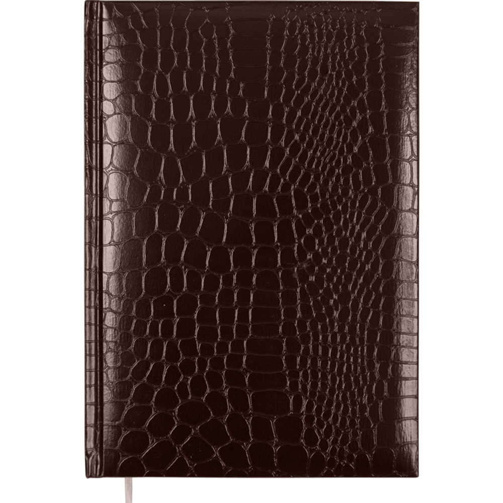 Записная книжка 145*205мм  80л. "Arkona" коричневая, тв. обложка, иск. кожа, клетка