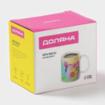 Кружка - хамелеон Доляна «Колибри», 350 мл, керамика, небольшие дефекты