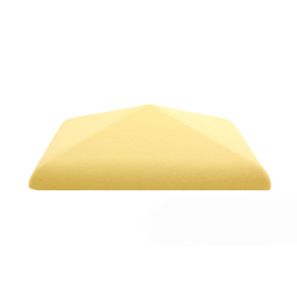 Колпак для забора С38 (380х380 мм) желтый