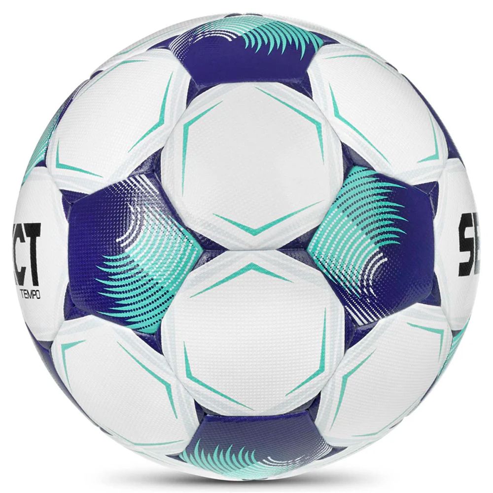 Мяч футб. SELECT Tempo TB V26, 0574071003, р.4, FIFA Basic, 32пан, ПУ, термосш, бело-сине-бирюзовый
