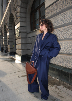 Брюки палаццо " Черника "