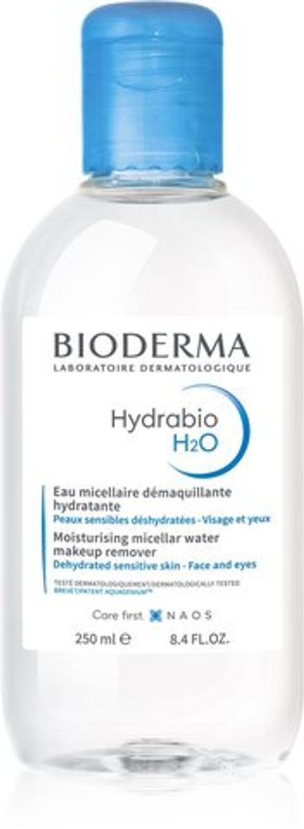Bioderma Hydrabio H2O - очищающая мицеллярная вода для обезвоженной кожи /   250  ml  / GTIN 3401399694127