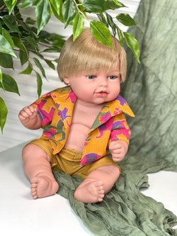 Кукла Manolo Dolls виниловая Leo 45см в пакете (8299)