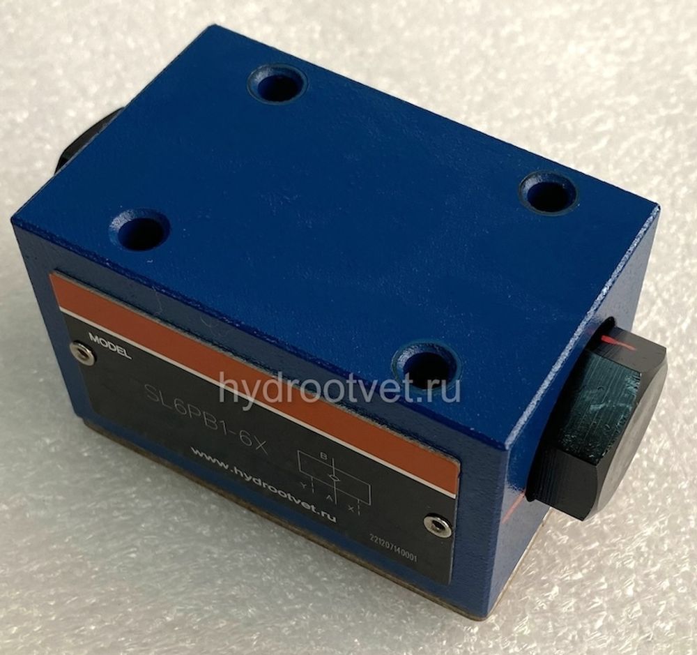 SL6PB1-6X/ - Гидрозамок для установки на плиту Ду6, внешний дренаж