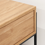 Журнальный столик 110х65 см G+K с ящиком из массива дикого дуба в стиле лофт