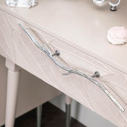 Консоль Арт Колор leaves Стайл Сильвер Серый Агат