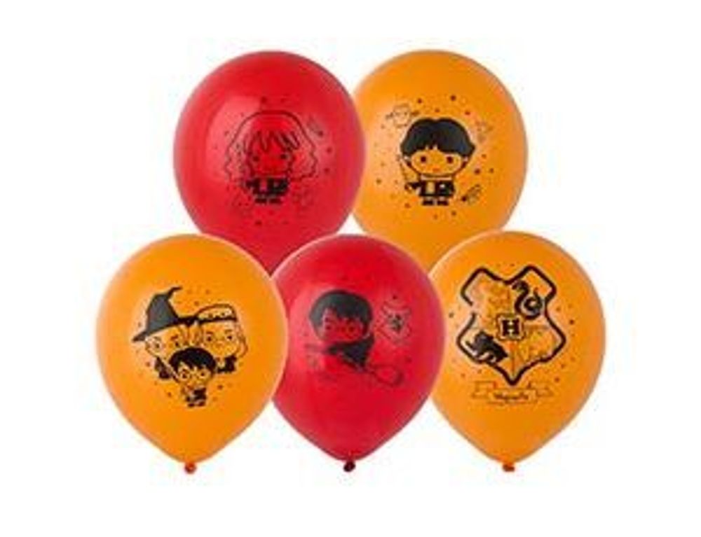 Набор шаров (12"/30 см) Гарри Поттер  5шт