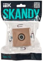 SKANDY Розетка TV проходная SK-A17Sa песочный IEK