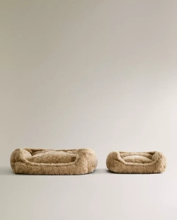 ZARA HOME КРОВАТЬ ДЛЯ ДОМАШНИХ ЖИВОТНЫХ С ИСКУССТВЕННЫМ МЕХОМ