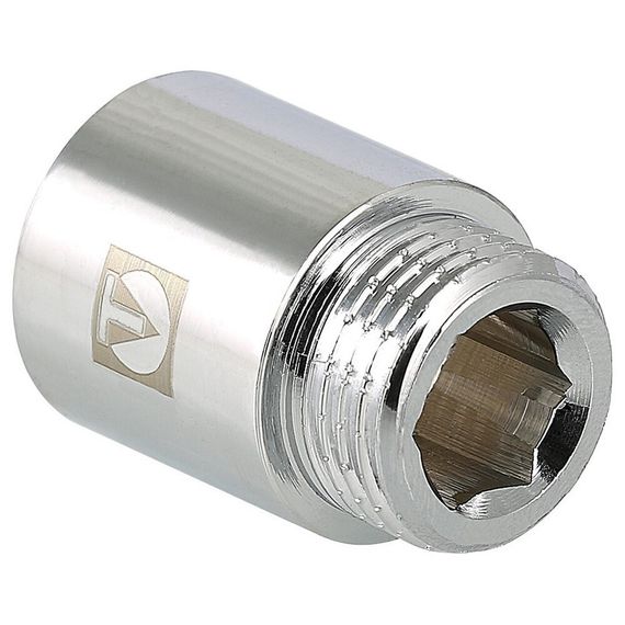 Удлинитель хромированный Valtec 1/2quot;x80мм ВР-НР VTr.198.C.0480