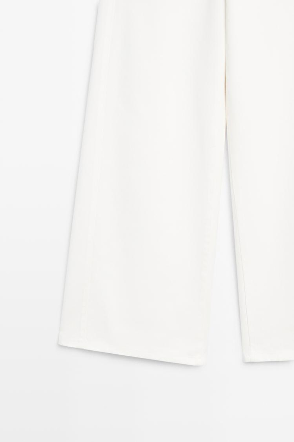Massimo Dutti Свободные джинсы с широкими штанинами, белый