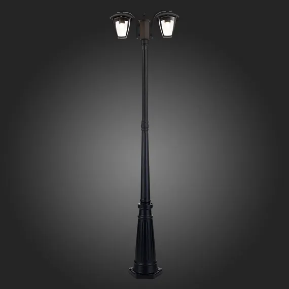 SL081.405.02 Светильник уличный наземный ST-Luce Черный/Черный, Прозрачный E27 2*40W SIVINO