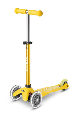 Самокат Mini Micro Deluxe LED Желтый