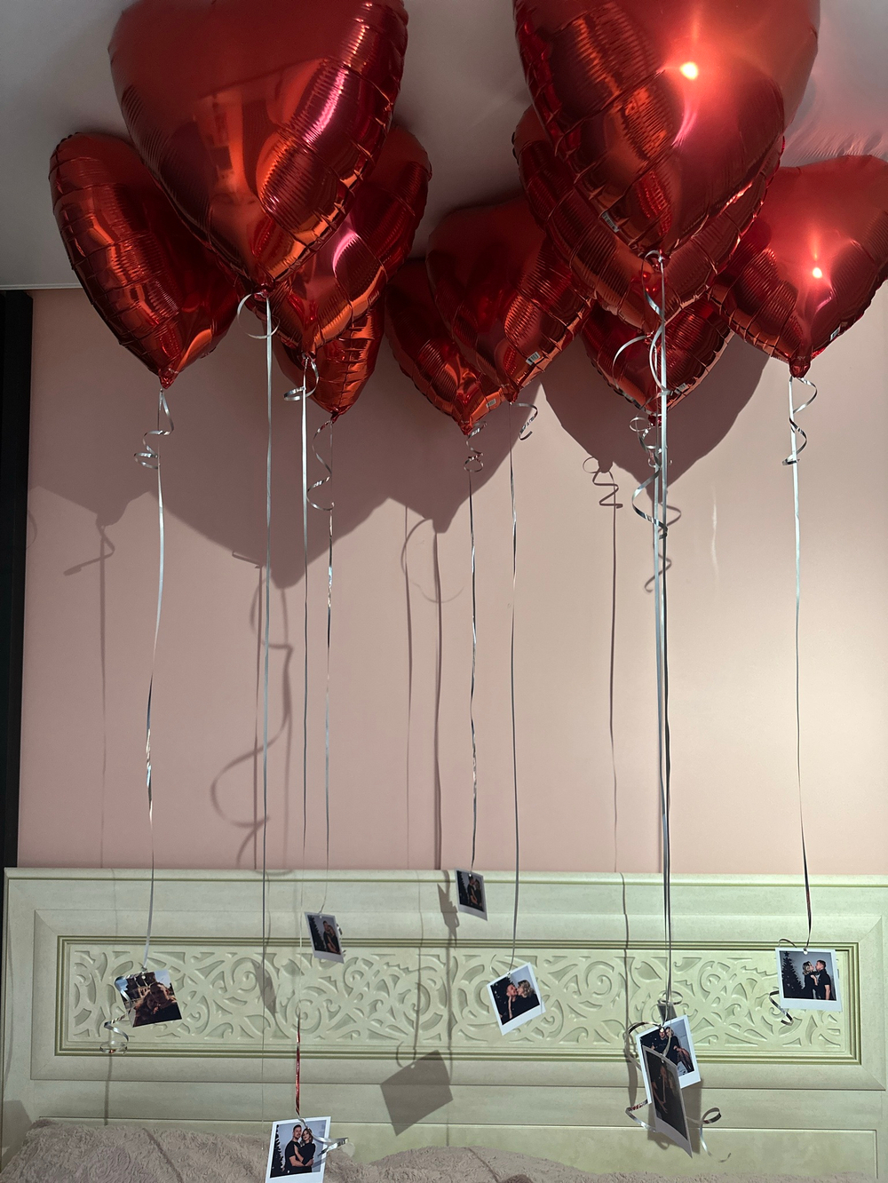 Воздушные шары под потолок с фотографиями №2618