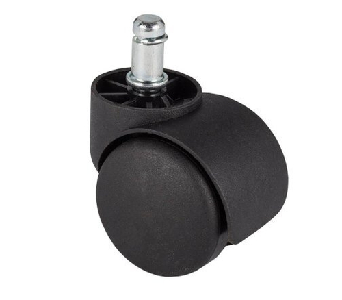 Мебельное колесо / колесная опора CST-C04 диаметр колеса 50мм, диаметр стержня 11 мм, цвет черный