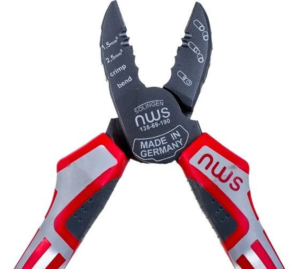 NWS Бокорезы электрика (3в1) 190 мм, покрытие TitanFinish, рукоятки SoftGripp 3K