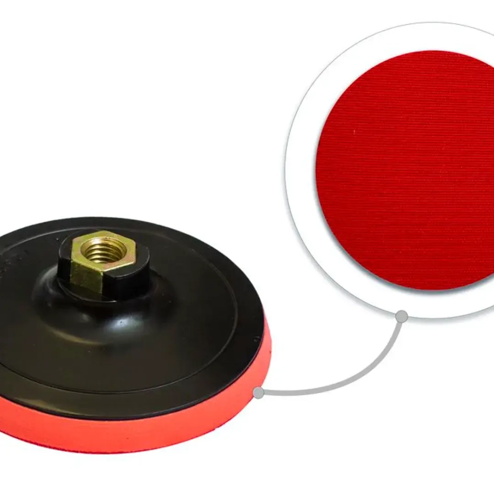 Тарелка опорная с Velcro фиксацией для УШМ (150мм, М14 под ключ) Forsage F-PSD150E
