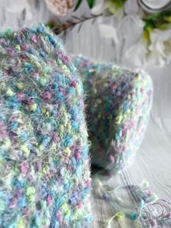 Пряжа  декоративная с ворсом и шишибриками