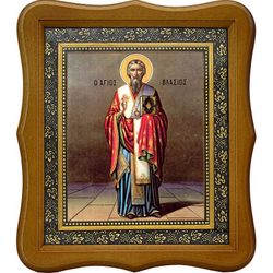 Власий Севастийский. Икона на холсте.