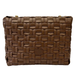 BIG LOVE BAG PUFF WEAVE – brown