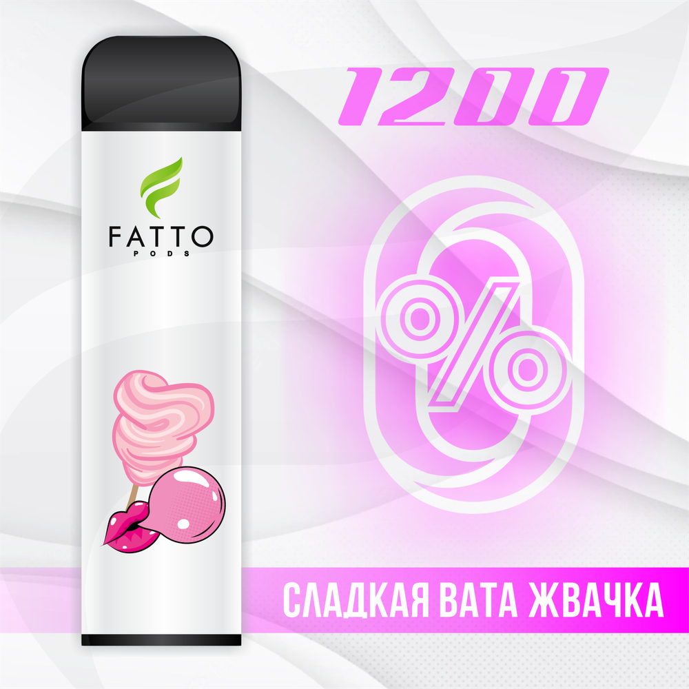 FATTO PODS ZERO - Cotton Candy Gum (0% nic)