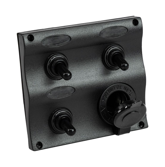 Панель бортового питания 3 переключателя, разъем прикуривателя