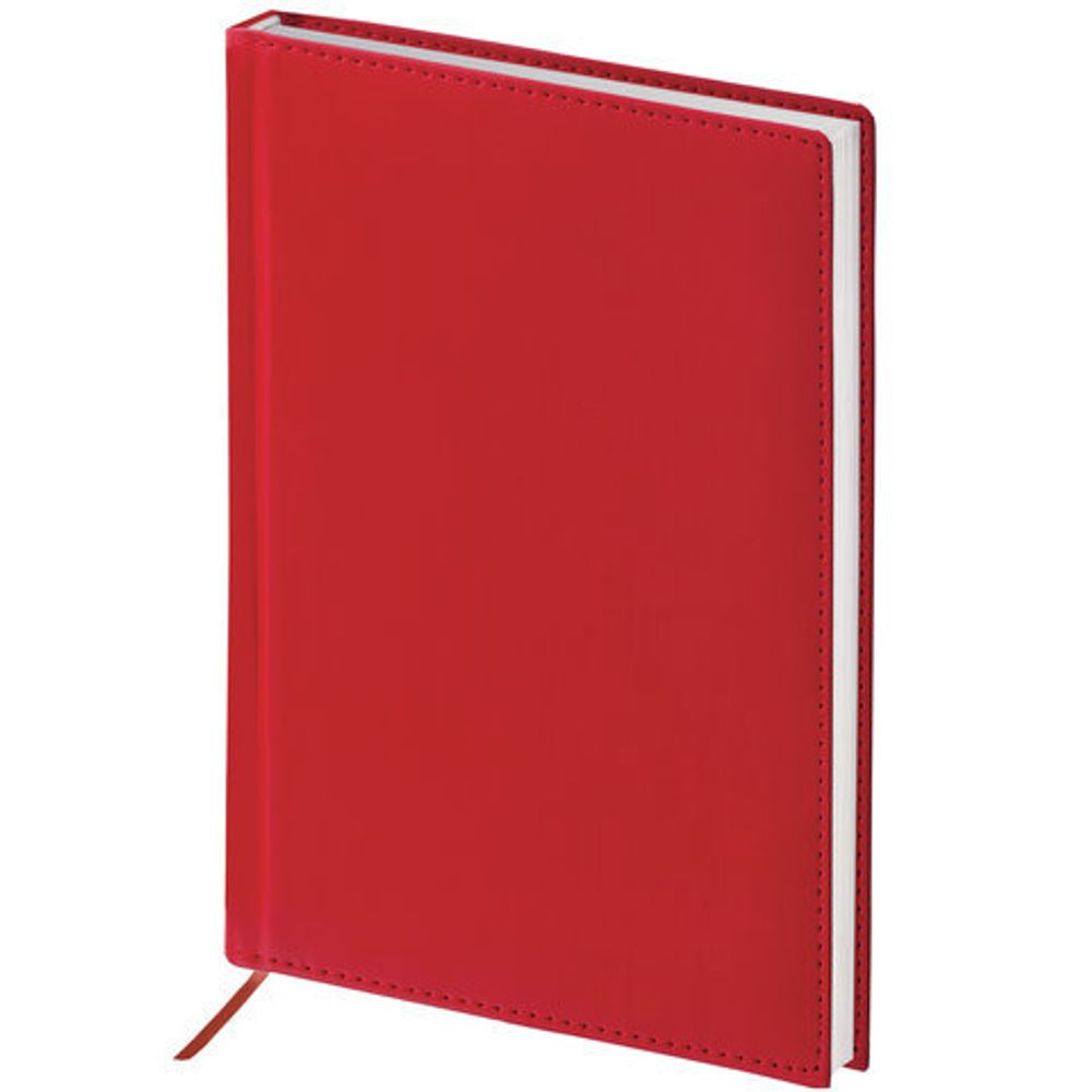 Ежедневник полудатированный А5 (148х218 мм) BRAUBERG "New York", под кожу, 192 л., бордовый, 125954