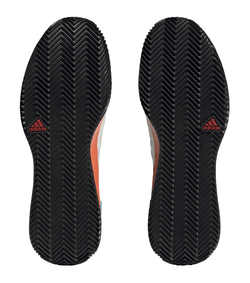 Мужские кроссовки теннисные Adidas Adizero Ubersonic 4 M Clay - chalk white/silver metallic/preloved blue