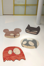 Шерстяной стираемый ковер Lorena Canals Ghosty (100 x 100 см)