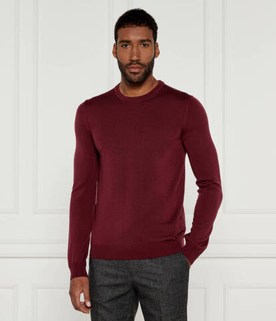 Хлопковый свитер san cedric-m1 HUGO - бордовый(50476832)