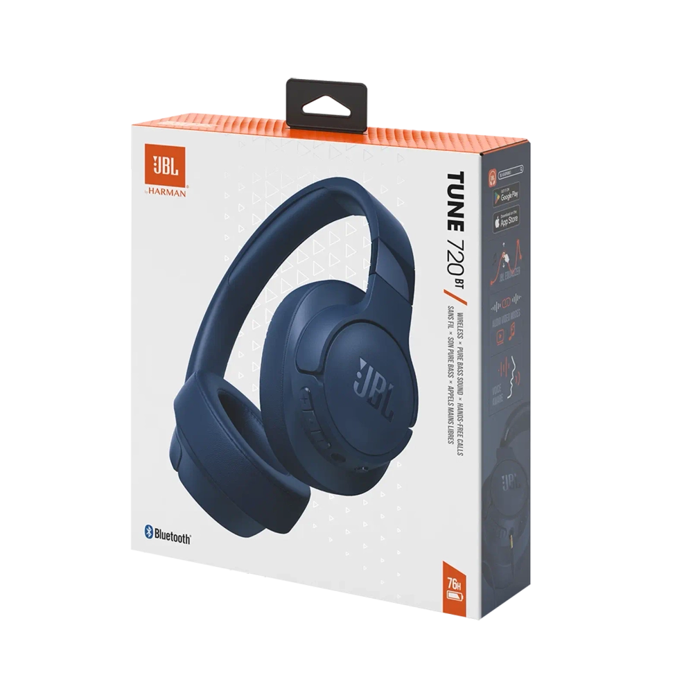 Беспроводные наушники JBL Tune 720BT, синий