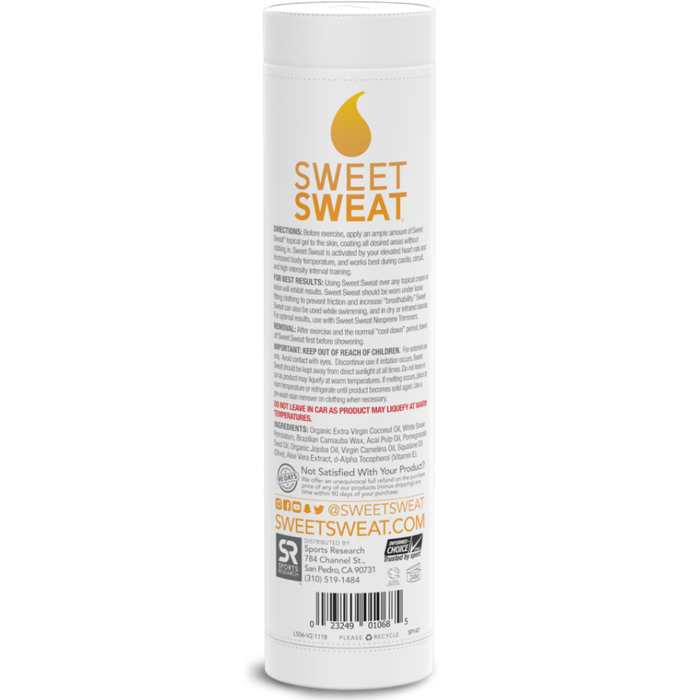 Мазь Sweet Sweat Stick Coconut 182 гр. с органическим кокосовым маслом 2