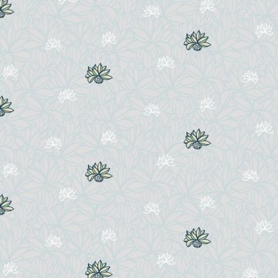 Нежный растительный узор алое вера