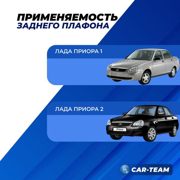Плафон задний подсветки салона пассажирских мест норма/люкс на Лада Приора (черный)