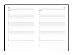 Подарочный набор: Шариковая ручка Parker  Jotter XL SE20 Monochrome в подарочной упаковке, цвет: Black, стержень: Mblue и Ежедневник недатированный А5