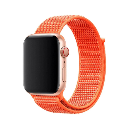 Нейлоновый ремешок Apple Watch, 42/44/45, S/M, M/L, оранжевый