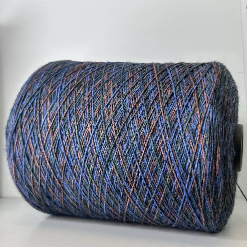 LUMEN - Filcompany; MISSONI; 50% меринос, 50% хлопок; 400м/100гр; col. 1439, цвета: синий, коричневый, изумрудный