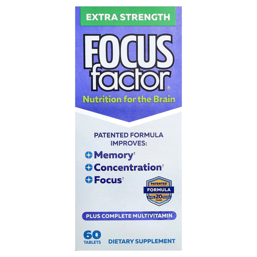 Focus Factor, Nutrition, для мозга, 60 таблеток
