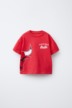 ZARA ФУТБОЛКА CHICAGO BULLS © NBA, КРАСНЫЙ