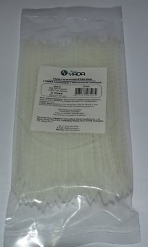 Хомут-стяжка 3*150 мм (в 1 уп. 100 шт!) многоразовые (Nord Yada)