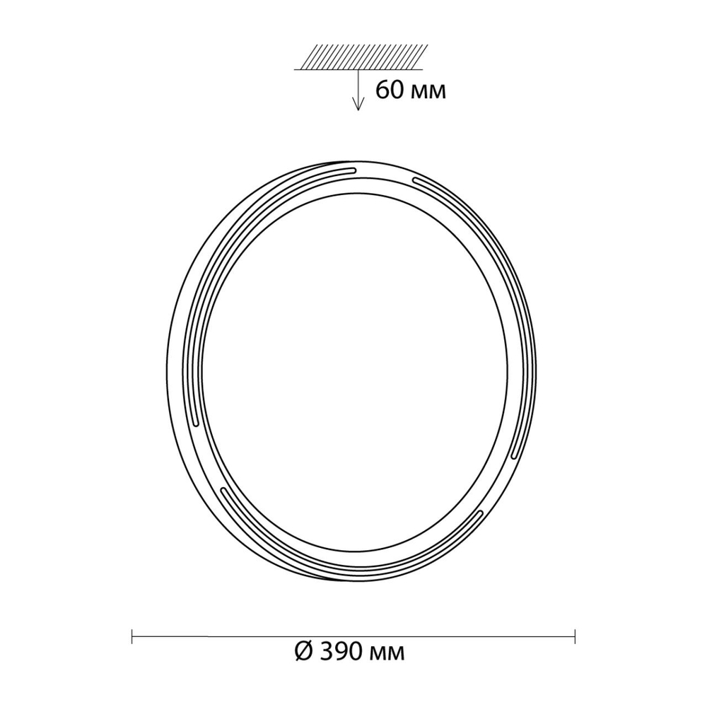 3028/DL COLOR SN 000 Светильник пластик/бел LED 48Вт 3000-6300K D390 IP43 пульт ДУ/RGB/LampSmart SLOT