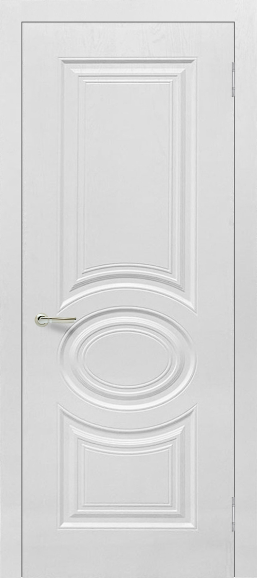 Межкомнатная дверь Роял 1 глухая / Цвет Белый / Двери Верда