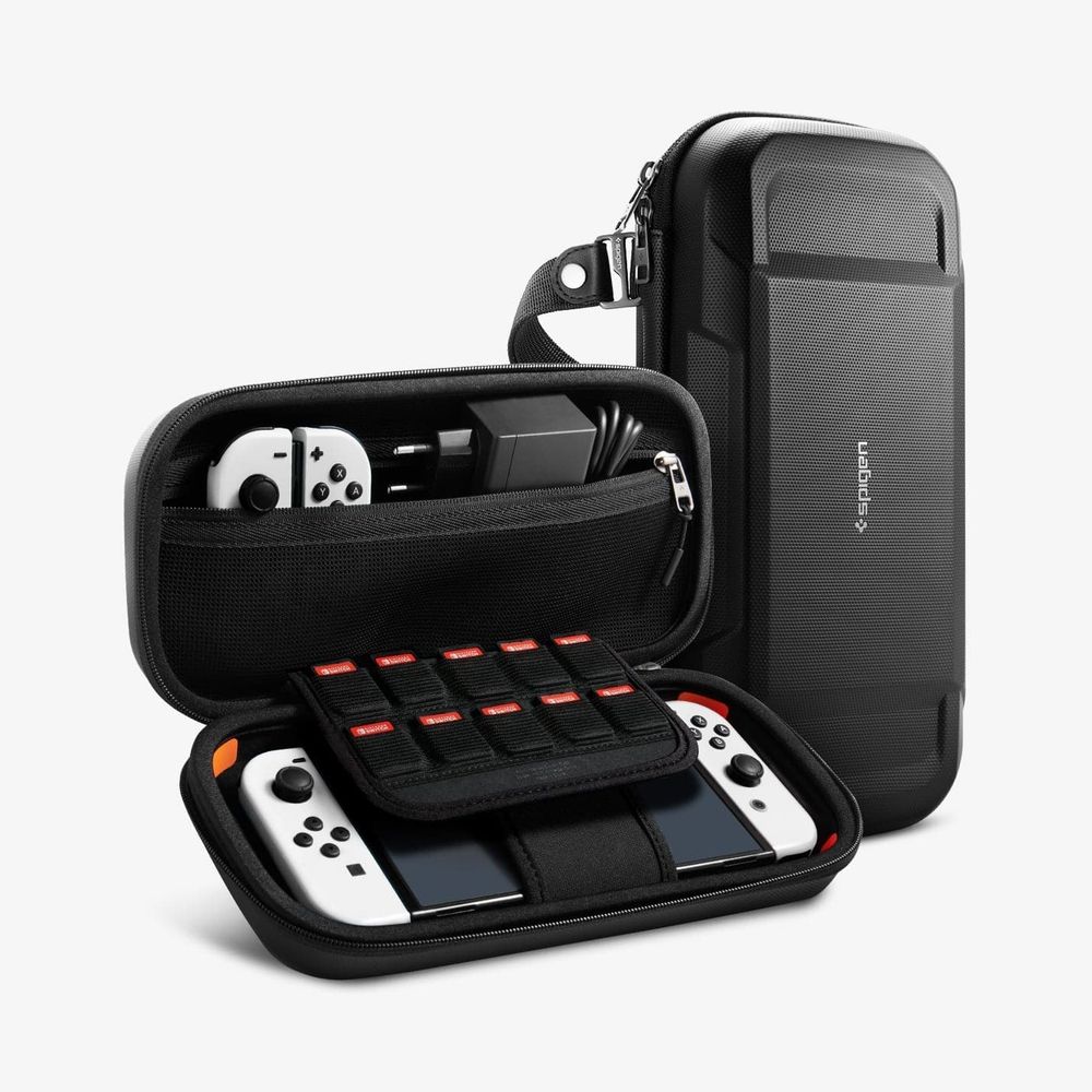 Защитный кейс Spigen Rugged Armor Pro Pouch Nintendo Switch/Switch OLED black