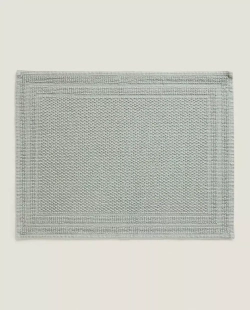 ZARA HOME ХЛОПКОВЫЙ КОВРИК ДЛЯ ВАННОЙ, ЗЕЛЕНЫЙ