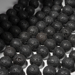 Лава вулканическая натуральная, 20,3мм, шар