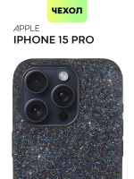 Чехол BROSCORP для Apple iPhone 15 Pro (арт.IP15PRO-CRYSTAL-BLUE )