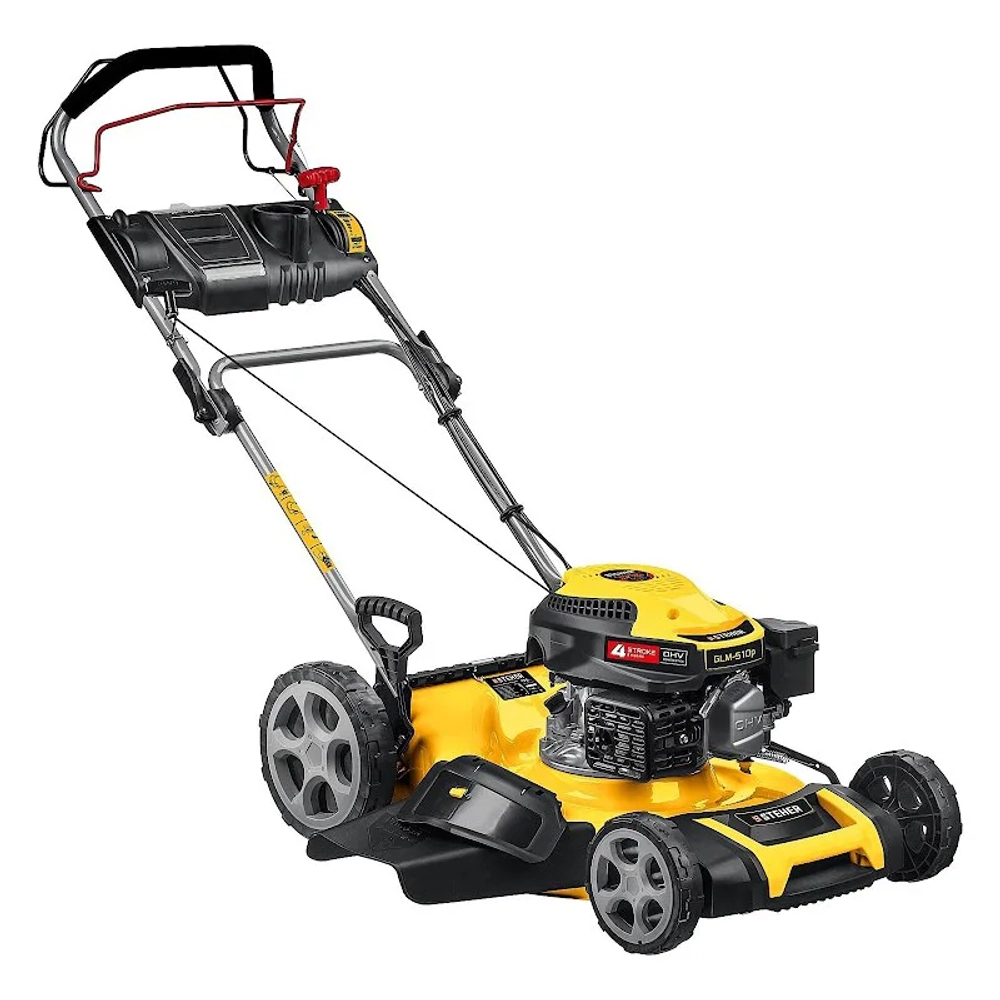 Газонокосилка бензиновая STEHER GLM-510p самоходная: 6.5 л.с., нож 51 см, GLM-510p