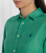 Льняная рубашка POLO RALPH LAUREN - зеленый(211920516)